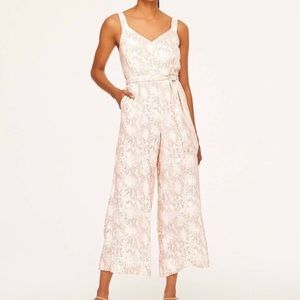 NWT Loft Python Wide-Leg Jumpsuit